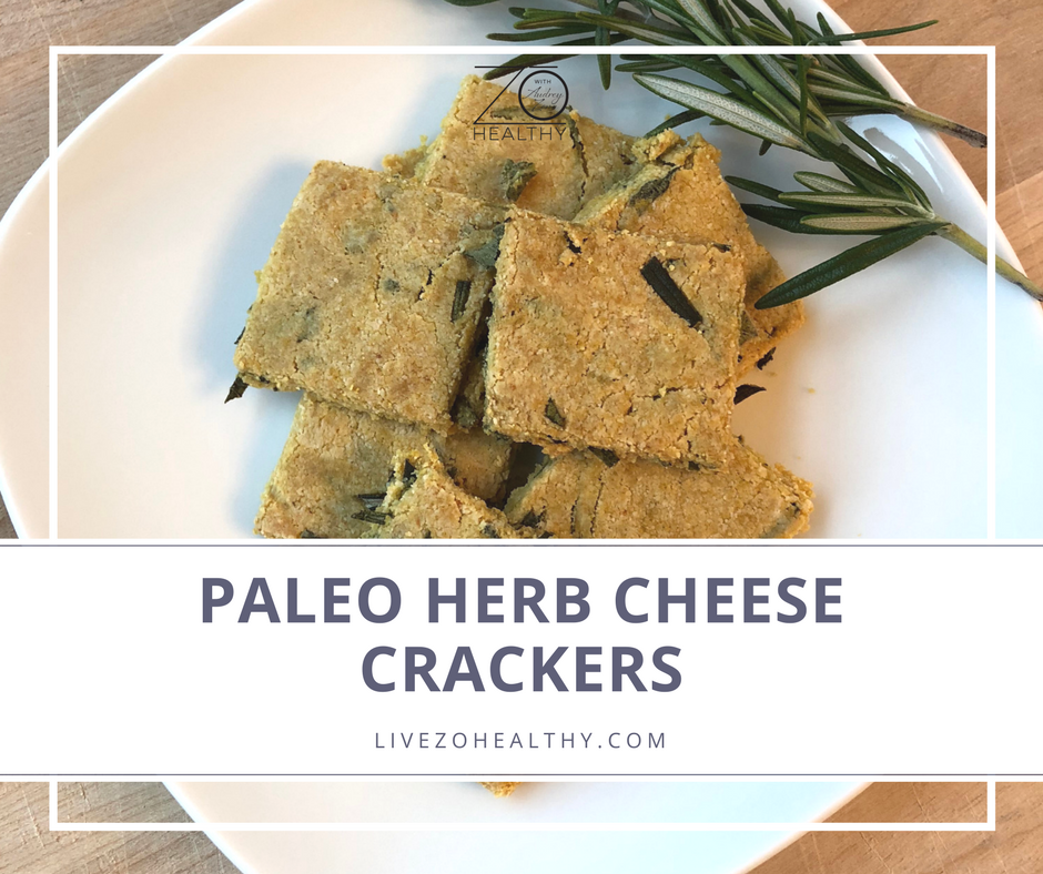 NJ Personal Wellness Coach Audrey Zona Recipe Paleo Herb Cheese Crackers